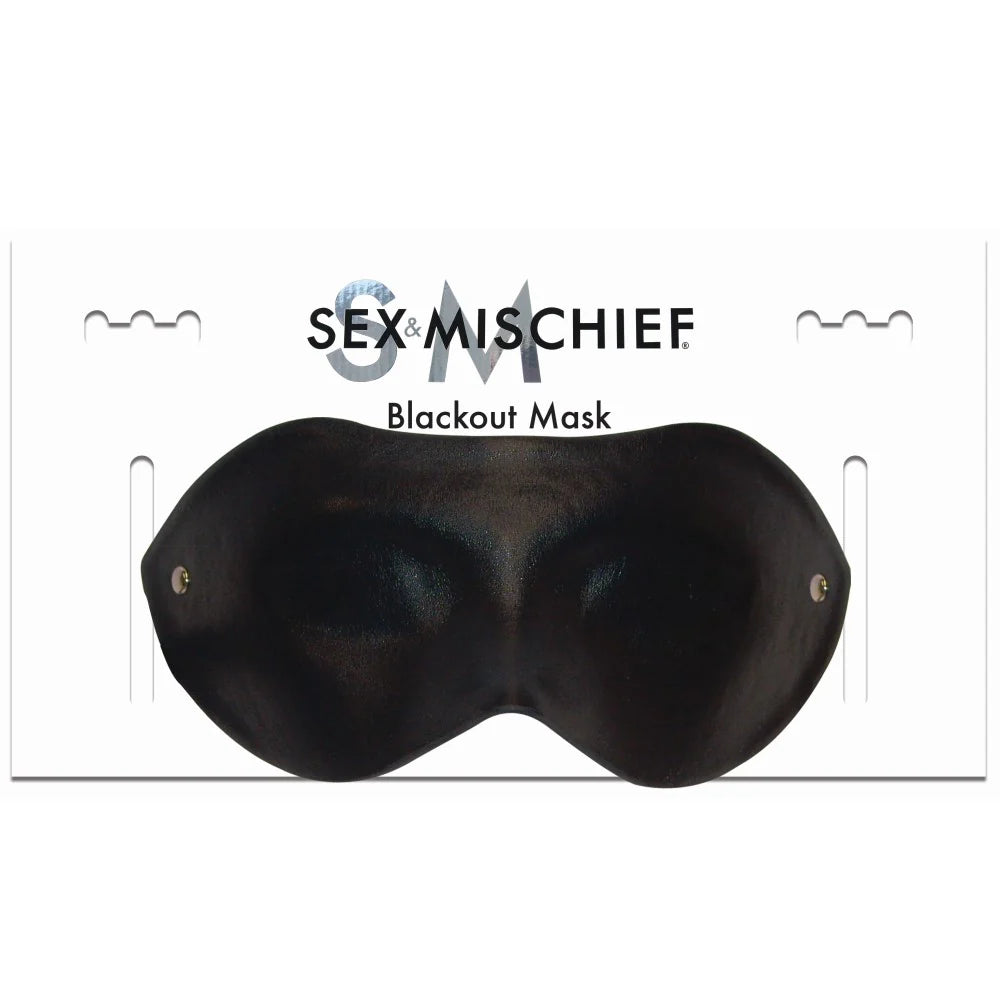Sportsheets Sex & Mischief Blackout Mask Blindfold Black by Sportsheets