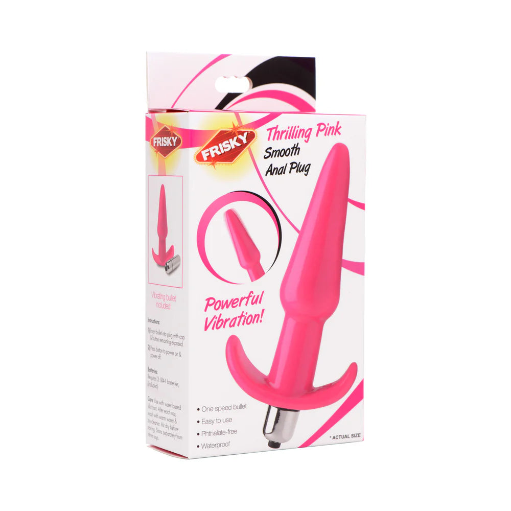 Frisky Thrilling Pink Smooth Anal Plug by XR LLC