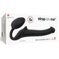 Strap-On-Me Semi-Realistic Bendable Silicone Strap-On Black S by Lovely Planet USA