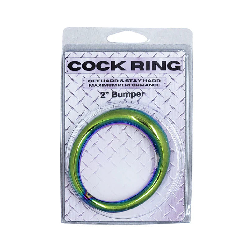 Ple'sur SS Rainbow Bumper Cockring 2in by S&G Entertainment Inc