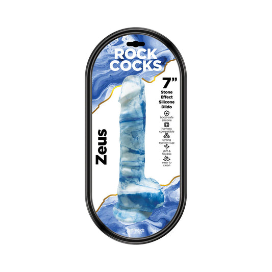 Rock Cocks Zeus Marble Silicone Dildo 7 in. by Hott Products Unlimited