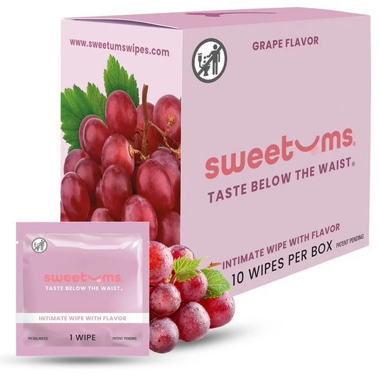 Sweetums Intimate Wipes Grape Flavor 10-Pack by Sweetums Inc