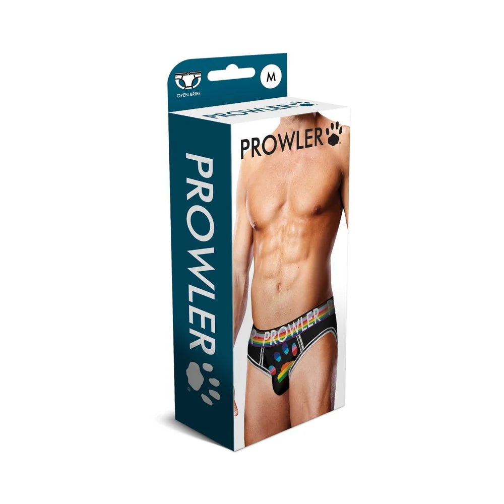 Prowler Oversized Paw Open Brief Black M by Simply Pleasure Ltd