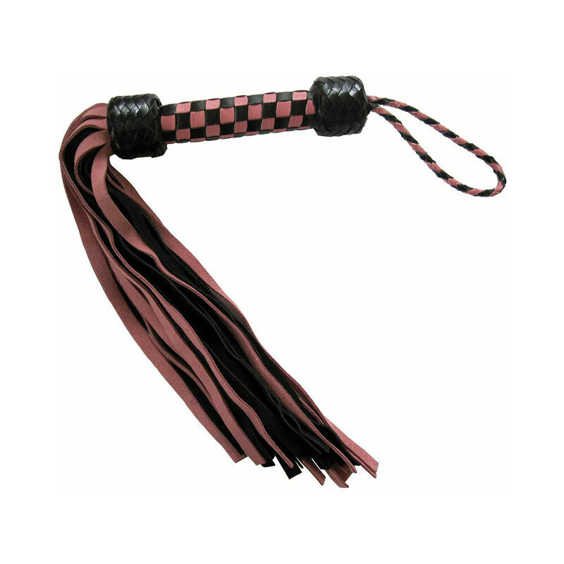 Short Suede Flogger Pink/Black by Ruff Doggie Style