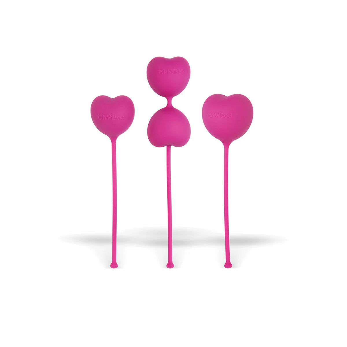 OhMiBod LoveLife Flex Kegel Exerciser 3-Piece Set Pink by Doc Johnson