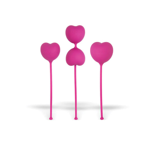 OhMiBod LoveLife Flex Kegel Exerciser 3-Piece Set Pink by Doc Johnson