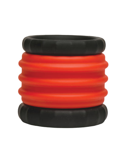 Curve Toys Jock 2-in-1 Silicone Cock Ring - Red by Curve toys c/o xr