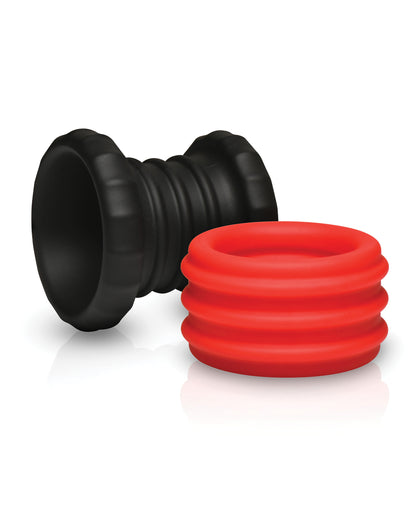 Curve Toys Jock 2-in-1 Silicone Cock Ring - Red by Curve toys c/o xr