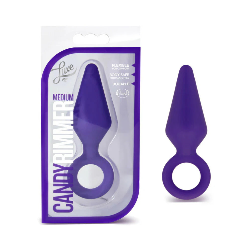 Luxe Candy Rimmer Medium Silicone Anal Plug Purple by Blush