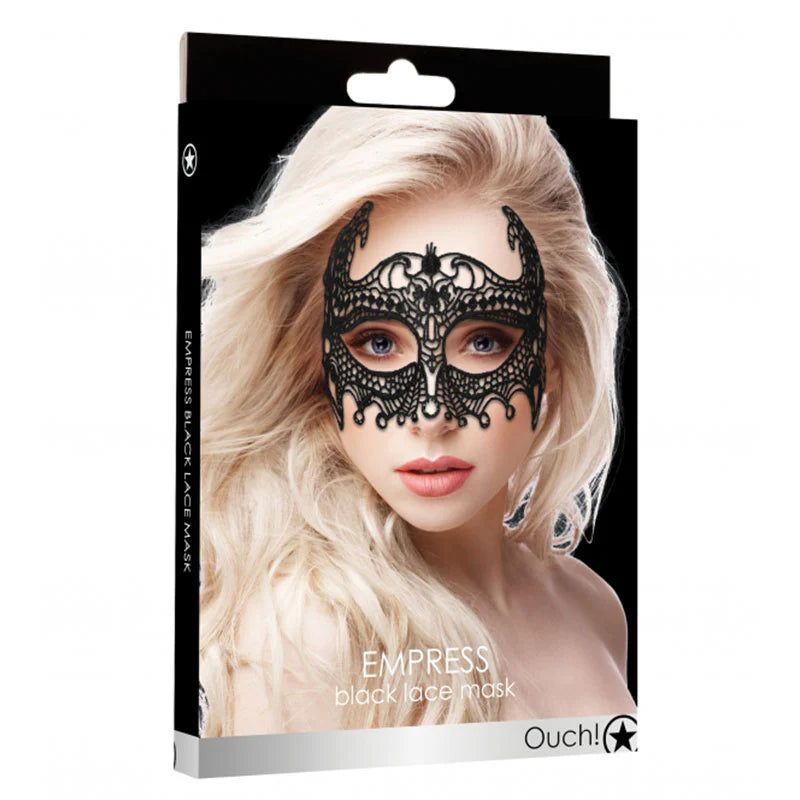 Ouch! Empress Lace Eye Mask Black by Shots America LLC