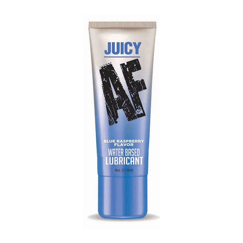 Juicy AF Water Based Lubricant Blue Raspberry 4 oz. by Little Genie Productions