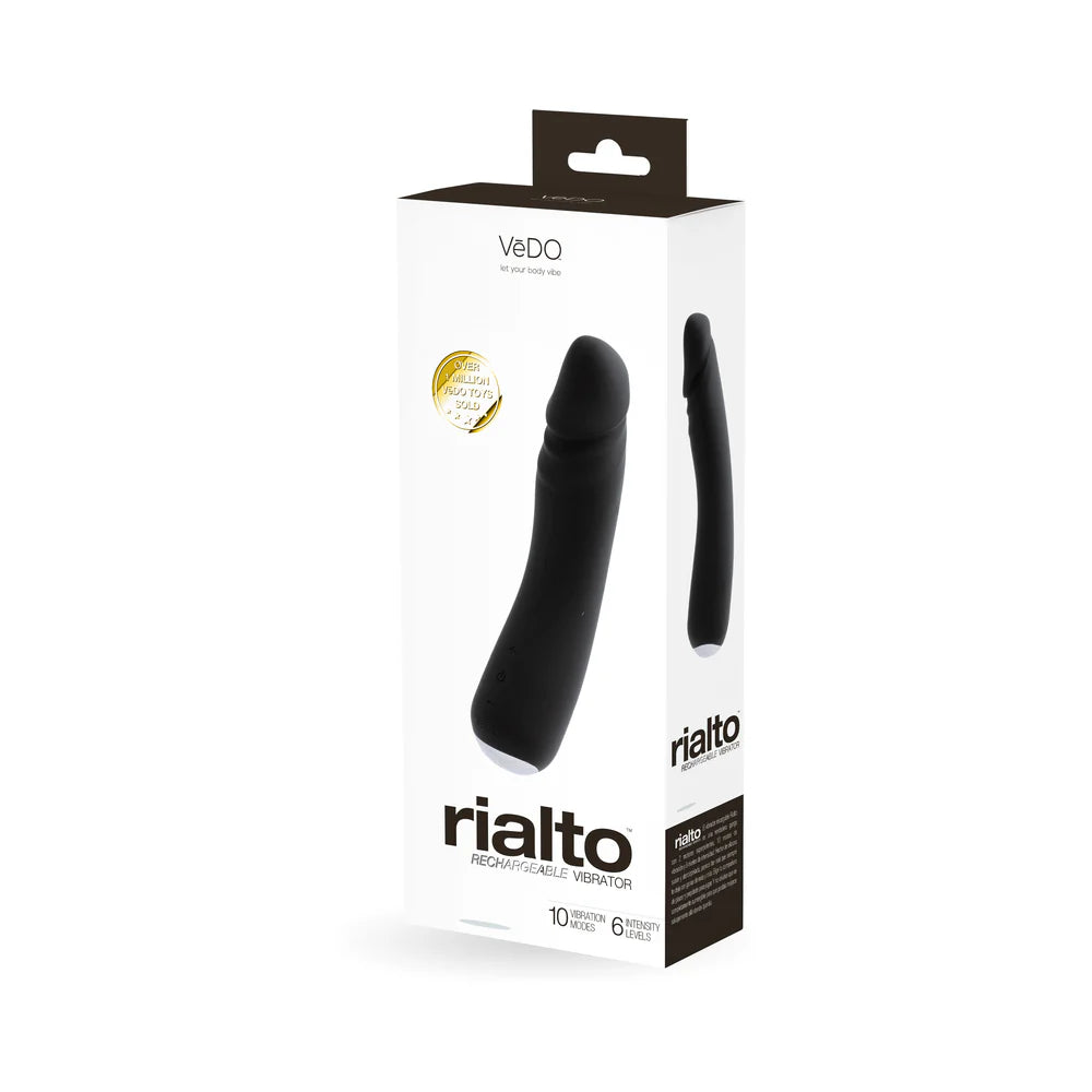 Vedo Rialto Rechargeable Vibe Black Pearl by Savvy Co.