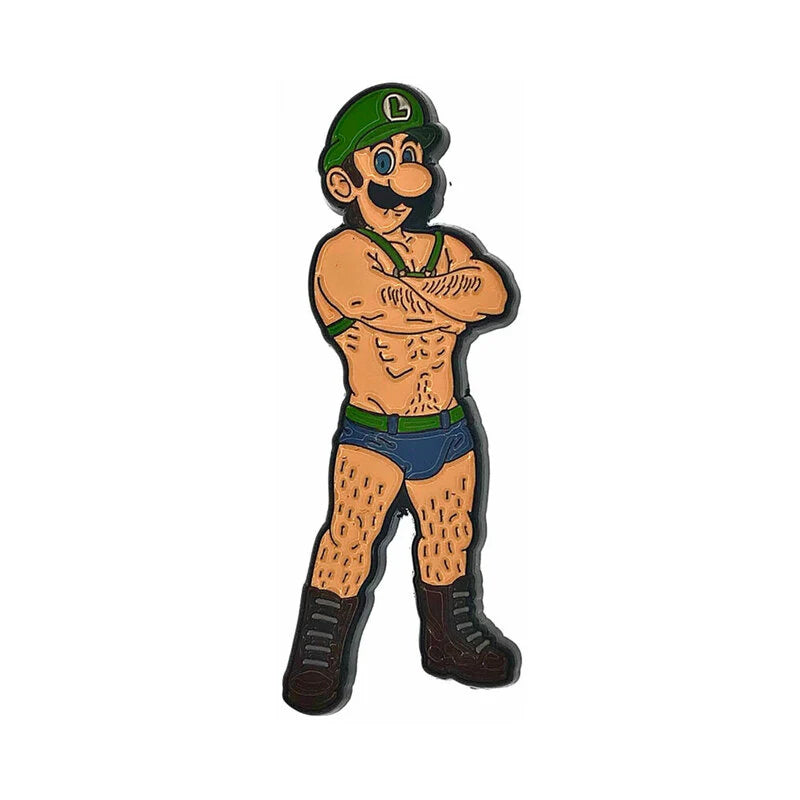 Geeky & Kinky Mustache Bro Enamel Pin by Geeky & Kinky