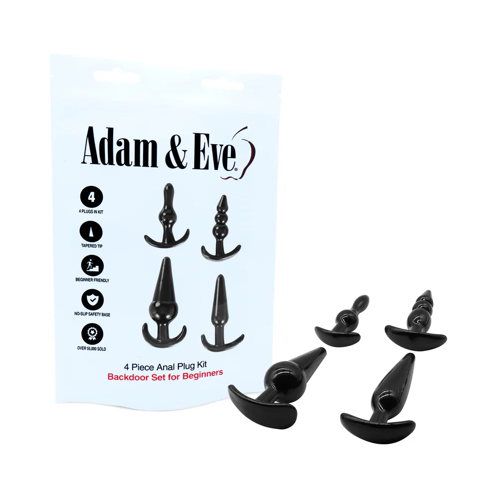 Adam & Eve 4-Piece Anal Plug Kit (Bag) by PHE/Adam and Eve