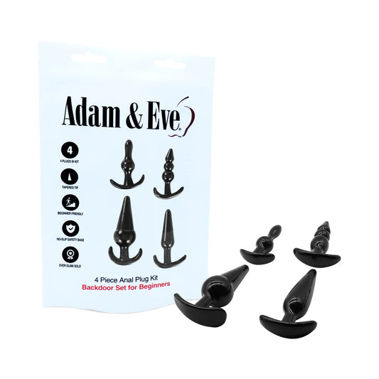 Adam & Eve 4-Piece Anal Plug Kit (Bag) by PHE/Adam and Eve