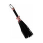 Love Knot Mini Flogger Black with Pink Bow by Ruff Doggie Style