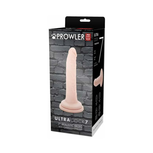 Prowler RED Ultra Cock 7 in. Realistic Dildo Vanilla by Simply Pleasure Ltd
