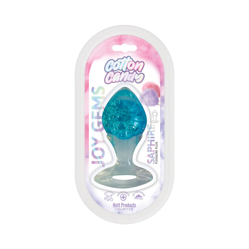 Cotton Candy Joy Gems Saphire Silicone Plug by Hott Products Unlimited