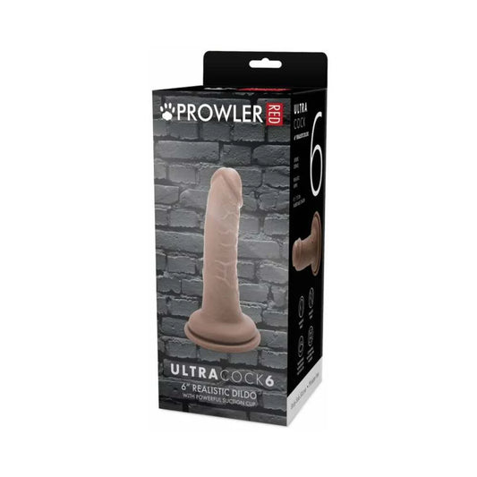 Prowler RED Ultra Cock 6 in. Realistic Dildo Caramel by Simply Pleasure Ltd
