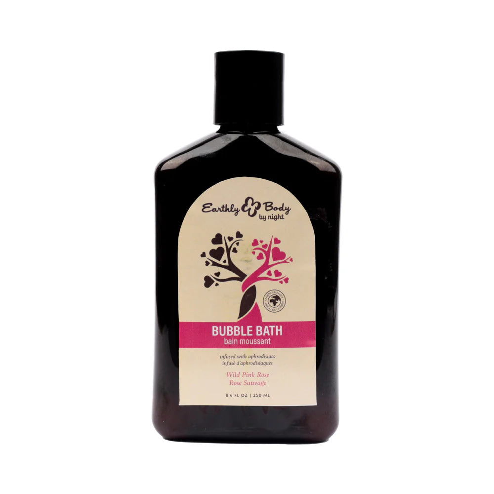 Earthly Body At Night Aphrodisiac Bubble Bath Wild Pink Rose 8.4 oz. by Earthly Body