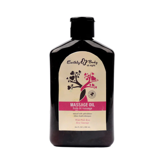 Earthly Body At Night Aphrodisiac Massage Oil Wild Pink Rose 8.4 oz. by Earthly Body
