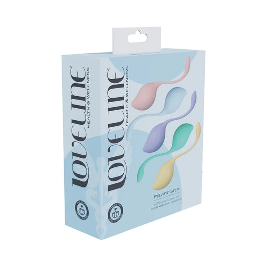 LoveLine PelviFit Stem Kegel Kit Multiweight Waterproof Multicolor by Shots America LLC