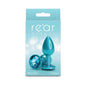 Rear Assets Plug Iridescent Teal/Teal S by New Sensations Novelties Inc.