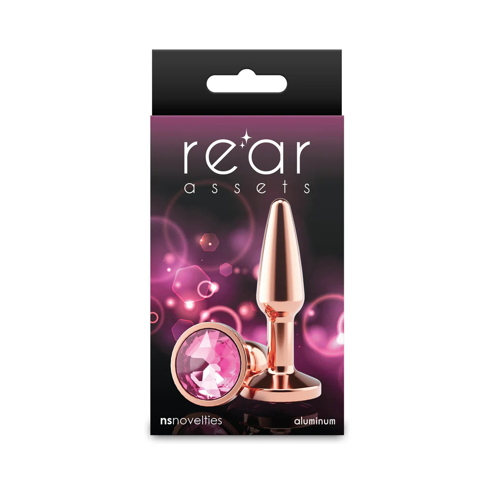 Rear Assets Tapered Plug Rose Gold/Pink S by New Sensations Novelties Inc.