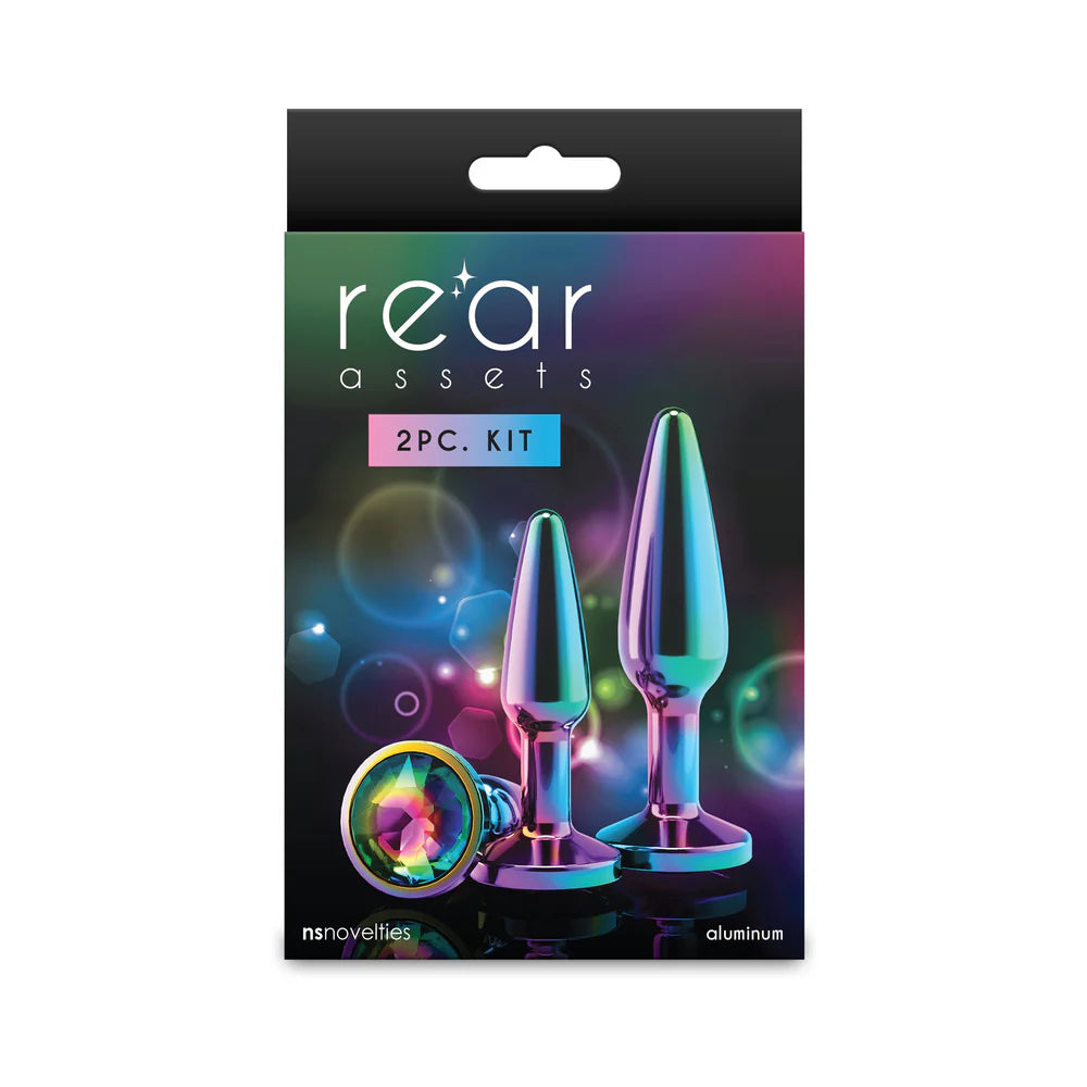 Rear Assets Tapered Trainer Plug Kit Multicolor/Rainbow by New Sensations Novelties Inc.
