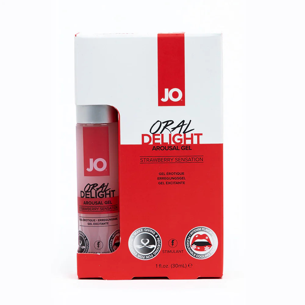 JO Oral Delight Arousal Gel Strawberry Sensation 1 oz. by System Jo