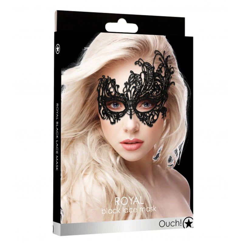 Ouch! Royal Lace Eye Mask Black by Shots America LLC