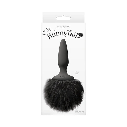 Bunny Tails Plug Mini Black Fur by New Sensations Novelties Inc.