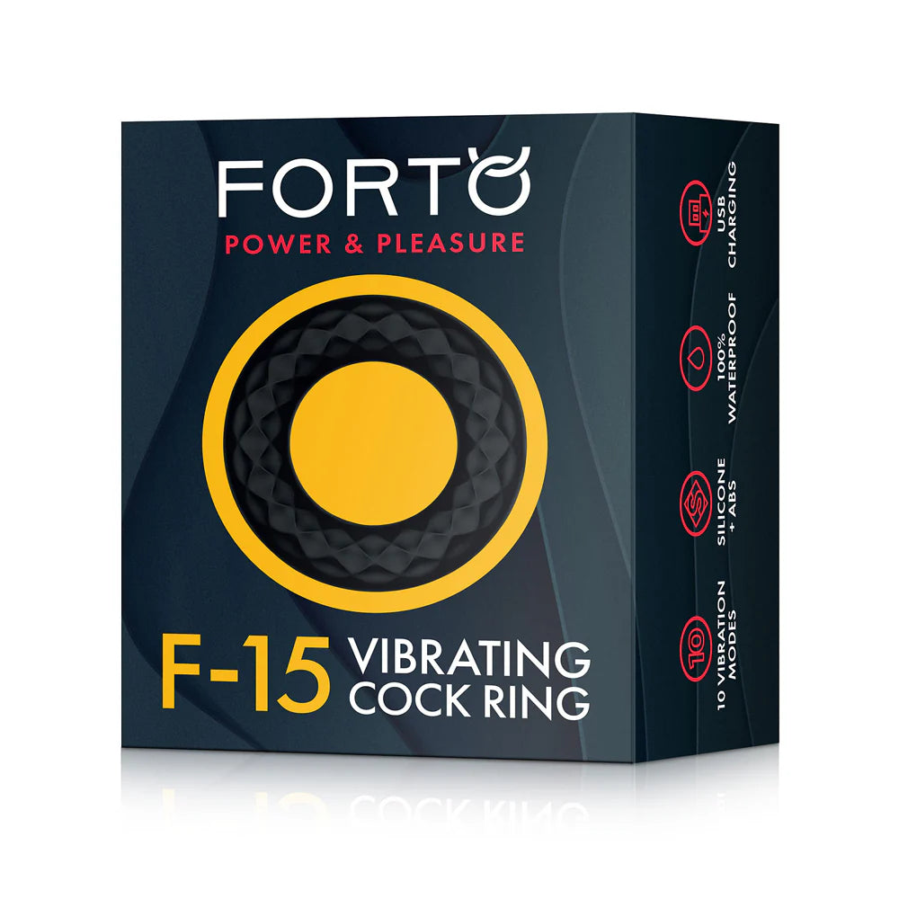 Forto F-15 Rechargeable Silicone Vibrating Cockring Blue by Vvole