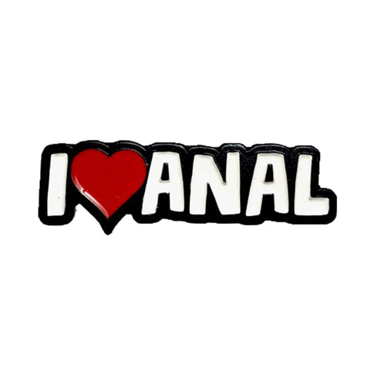 Geeky & Kinky I Heart Anal Enamel Pin by Geeky & Kinky