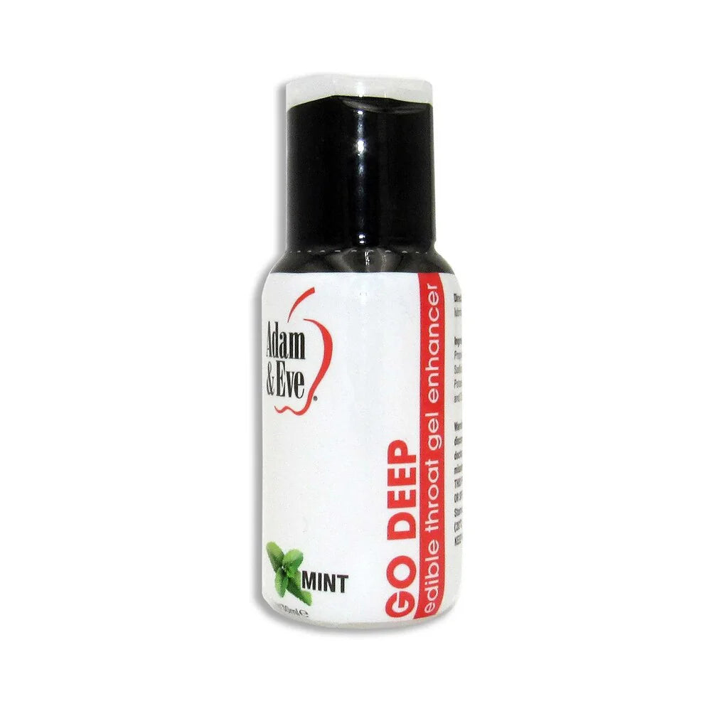 Adam & Eve Go Deep Edible Throat Gel Enhancer Mint 1 oz. by PHE/Adam and Eve