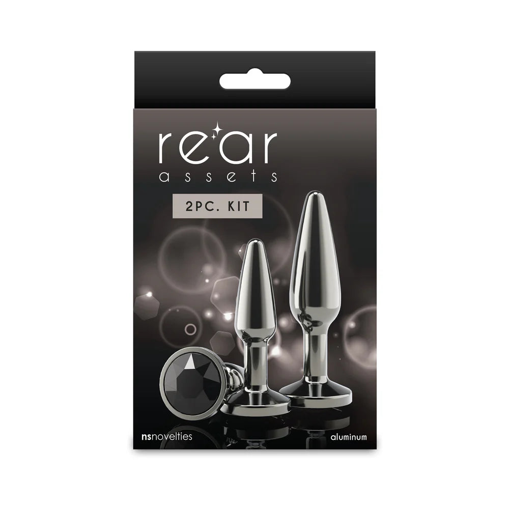Rear Assets Tapered Trainer Plug Kit Gunmetal/Black by New Sensations Novelties Inc.