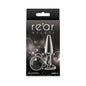 Rear Assets Tapered Plug Gunmetal/Black S by New Sensations Novelties Inc.