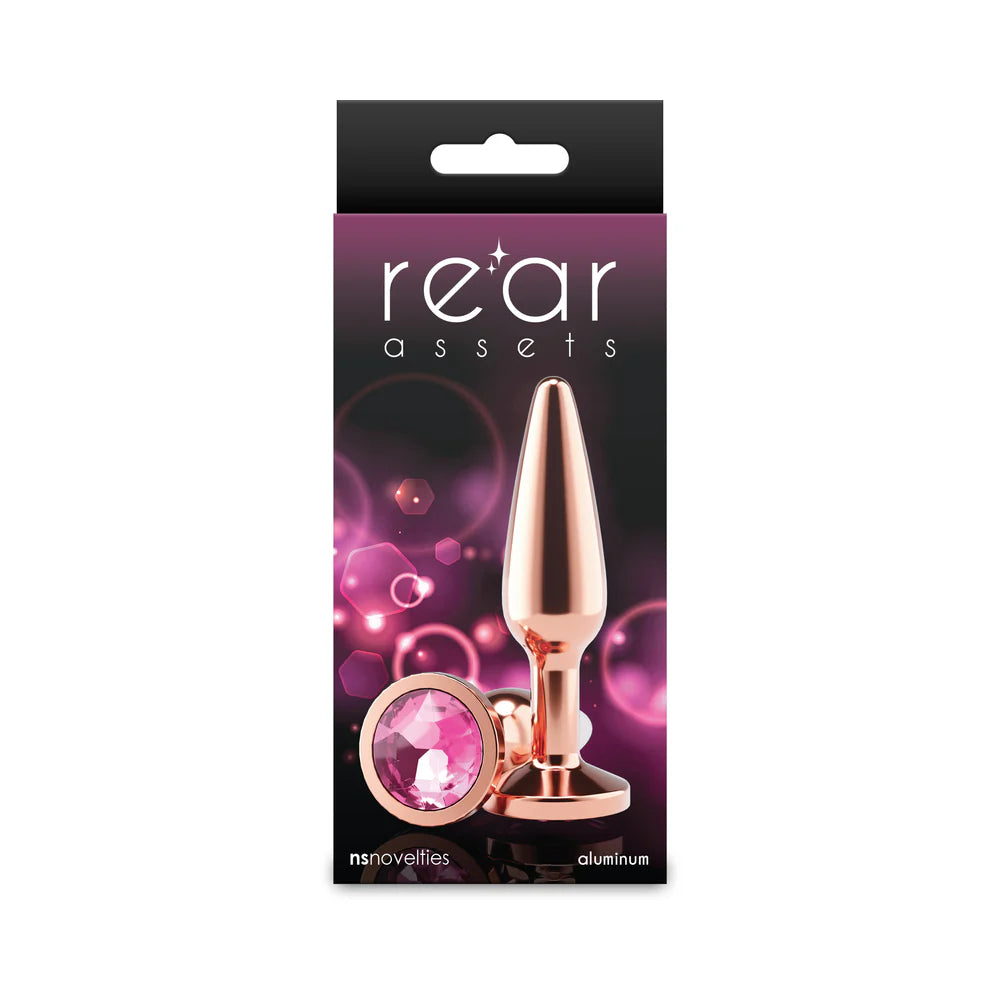 Rear Assets Tapered Plug Rose Gold/Pink M by New Sensations Novelties Inc.