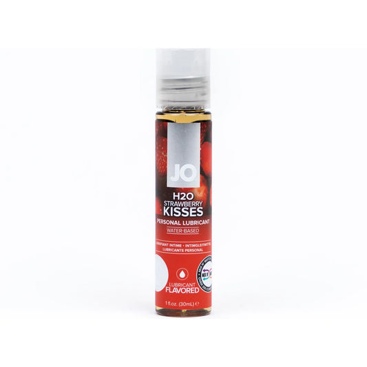 JO H2O Strawberry Kisses Flavored Water-Based Lubricant 1 oz. by System Jo