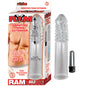 Ram 3.5in. Vibrating Penis Extender (Clear) by Nasstoys