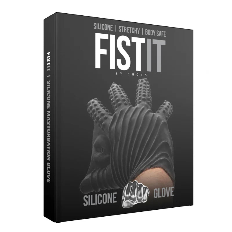 Fist It Silicone Masturbation Glove Black by Shots America LLC
