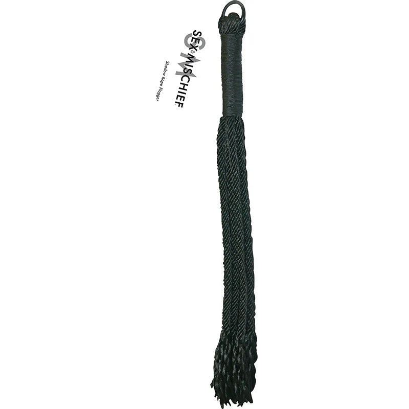 Sportsheets Sex & Mischief Shadow Rope Flogger Black by Sportsheets