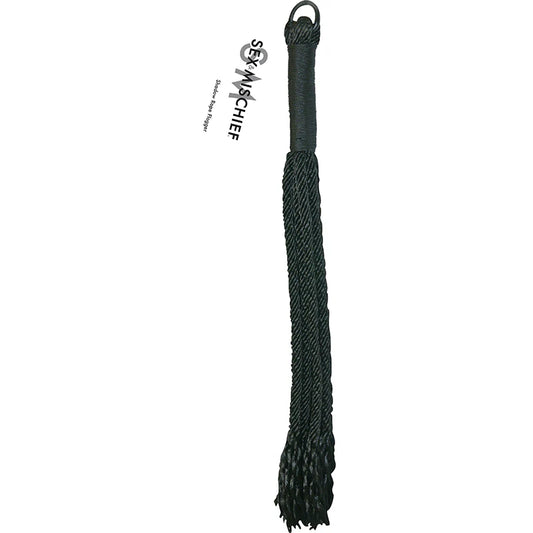 Sportsheets Sex & Mischief Shadow Rope Flogger Black by Sportsheets