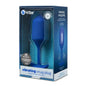 b-Vibe Vibrating Snug Plug 4 Rechargeable Weighted Silicone Anal Plug Navy by COTR Inc.