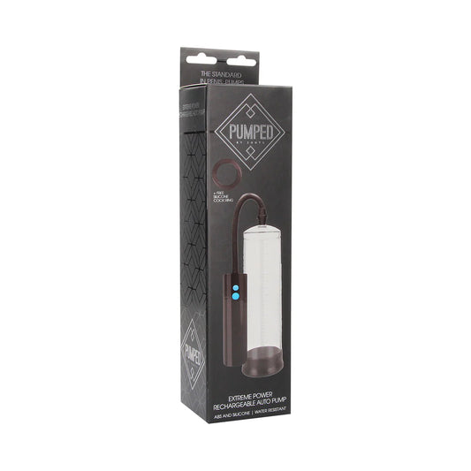 Pumped Extreme Power Rechargeable Automatic Penis Pump Clear by Shots America LLC