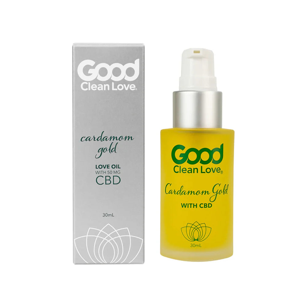 Good Clean Love Cardamom Gold CBD Love Oil 1 oz. by Good Clean Love