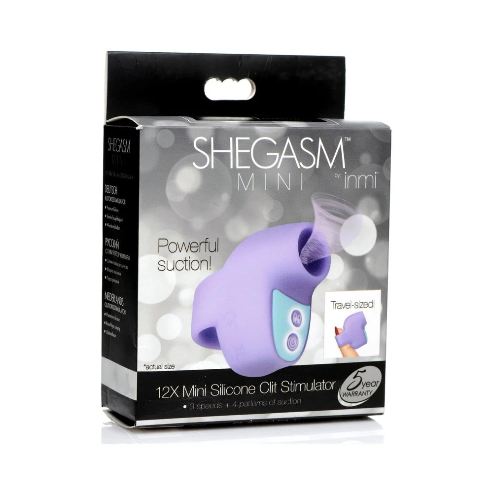 Shegasm Mini 12X Mini Silicone Clit Stimulator Purple by XR LLC