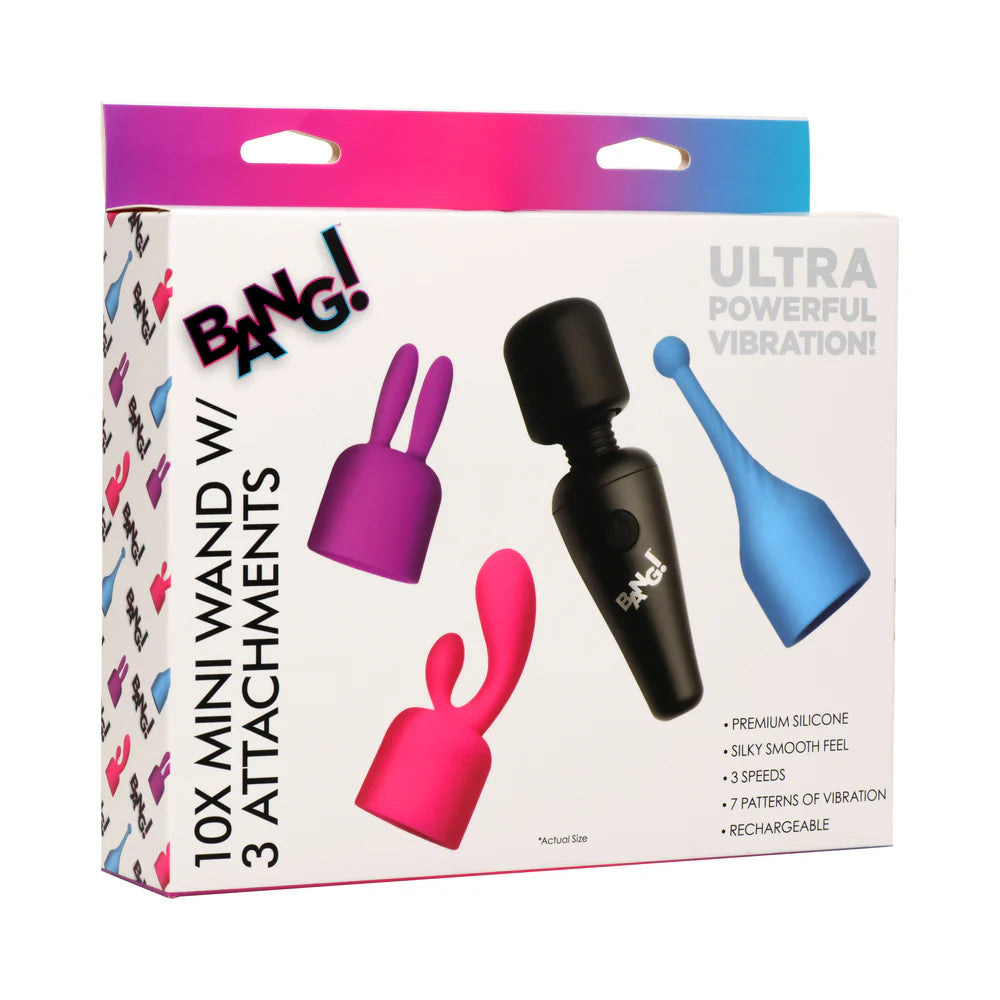 BANG! 10X Mini Wand with 3 Attachments by XR LLC
