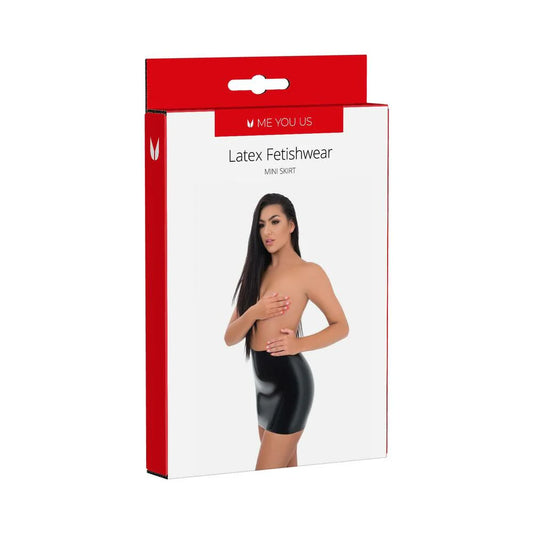 Me You Us Latex Mini Skirt — Classic Stretch Latex by Simply Pleasure Ltd