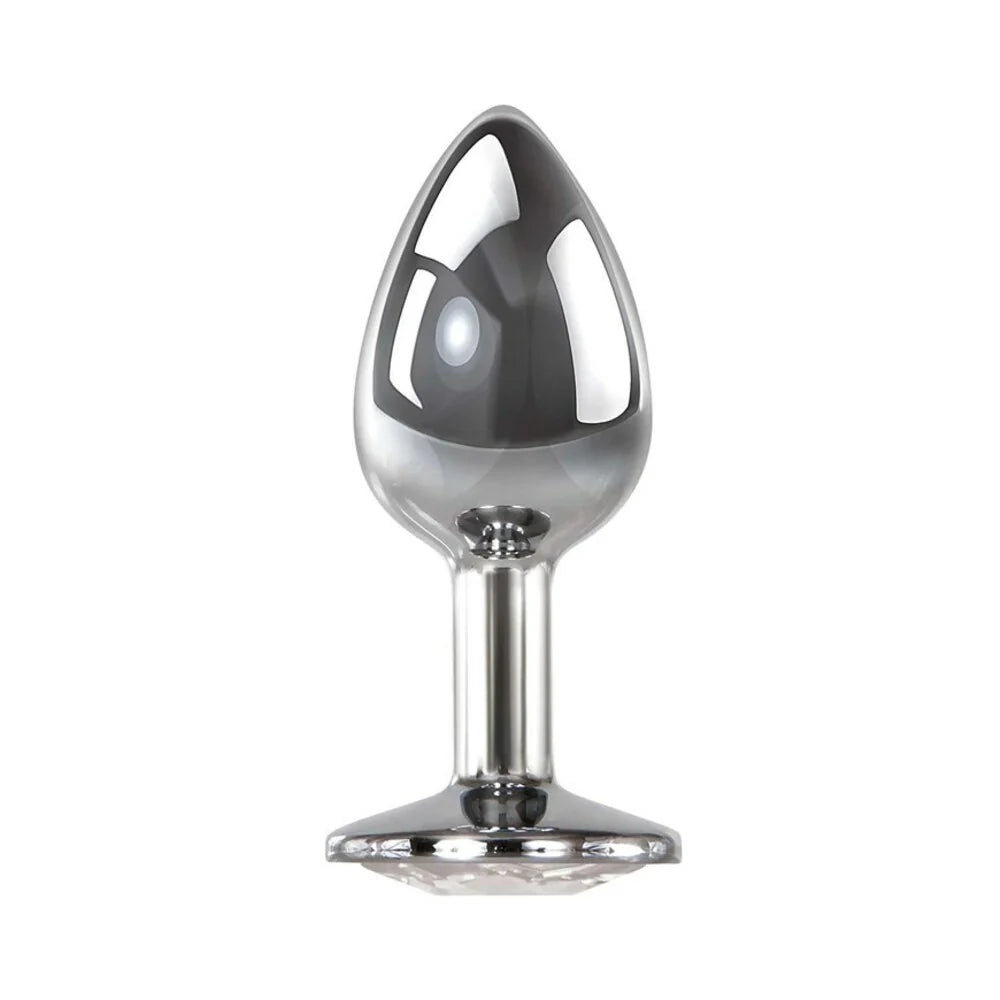 Adam & Eve Clear Gem Anal Plug Medium by PHE/Adam and Eve